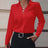 Fashionable Elegant Business Style Long Sleeve Shirt With Pearl Button - Lootquake