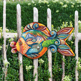 Paradise Fish Beach House Door Decor by G. DeBrekht - Coastal Holiday Decor - 8126161H