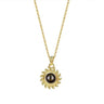 Female Sunflower Photo Projection 925 Pure Silver Necklace - Lootquake