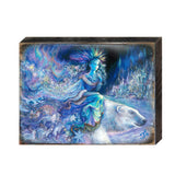 Polar Princess Fantasy Wooden Wall Art by Josephine Wall - Fantasy Decor - 852126-JW