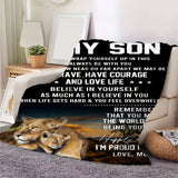 1pc Gift For Son Blanket Birthday Gifts For Son Graduation Gifts For Son Son Gifts From Mother For His Birthday To My Son Best Gift Ideas For Son