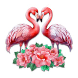 Flamingos Love Holiday Door Decor by G. Debrekht - Love Kids Family Decor - 8611039H