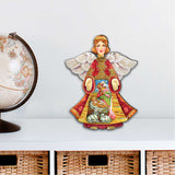 Mary And Joseph Angel Nativity Door Decor by G. DeBrekht - Nativity Holiday Decor - 8154109H