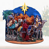 Conjunto decorativo de aldea "El Viaje de los Reyes Magos" de D. Gelsinger - Decoración navideña - 852768