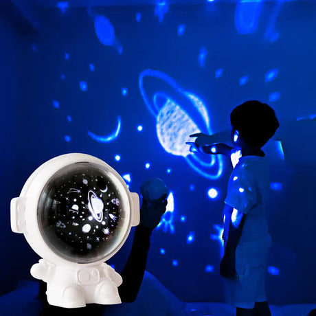 Galaxy Star Projector Starry Sky Night Light Astronaut Lamp Room Decr Gift Child Kids Baby Christmas Spaceman Projection - Lootquake
