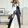 Ladies' Business Elegant Wide Leg Casual Loose Fit One Shoulder Set Sexy Party Set - Lootquake