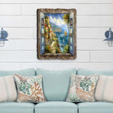 Seaside Window Perspective View Wall Art by G. DeBrekht Coastal Decor - 8492103W