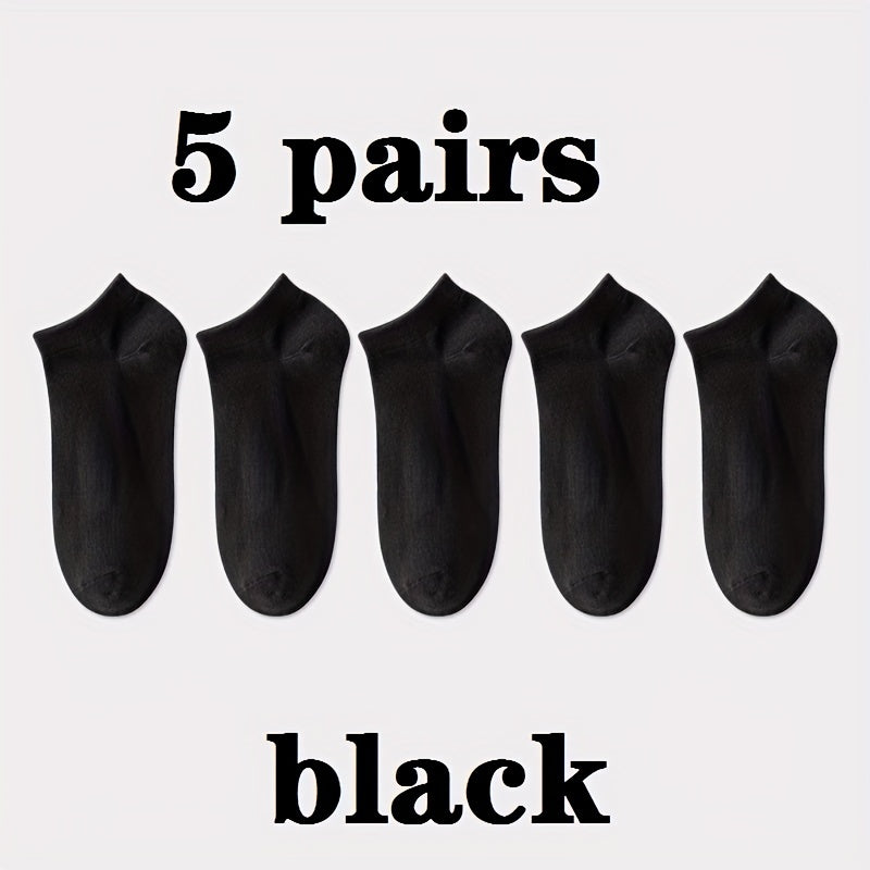 Calcetines tobilleros esenciales (1/5/10/20/30 pares): suaves, ligeros, de corte bajo, versátiles y cómodos para mujer.