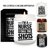 1pc Lavender Scented Candle 5.3Oz Soybean Wax Best Nurse Ever Gifts Idea for Women Men RN Friend Nursing Supervisor Bestie Guy Cowoker Him Her on Practitioner School Nurse Graduation Thank You Appreciation Birthday Christmas