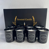 Coffret cadeau de 8 bougies parfumées au soja - Parfums citron, lavande, rose, vanille, jasmin, menthe, gardénia et romarin - Pour une utilisation en intérieur - Cadeau idéal pour les fêtes et les occasions spéciales - Idéal pour les femmes et les hommes