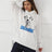 Women's Fashionable Casual Printed Long Sleeved Sweatshirt - Lootquake