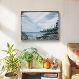 Arte mural costero de madera con diseño de surfista de Nature Wonders - Decoración costera con vida marina - 84578B