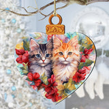 Cute Kittens Wooden Ornaments by G. Debrekht Pets Decor - 8611091