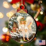 Adornos de madera "Compañeros de invierno" de Gelsinger - Decoración navideña - 8021120-0718