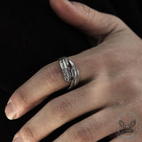Feather Stainless Steel Ring