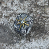 Feather Star Stainless Steel Ring