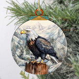 Bald Eagle Majesty Wooden Ornaments by G.Debrekht - Wildlife Holiday Decor - 870059