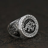 Fenrir Wolf Amulet Signet Viking Ring