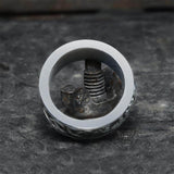 Fenris-wolf Stainless Steel Viking Ring