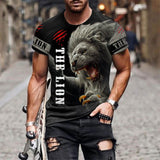Ferocious Lion Polyester Viking T-Shirt