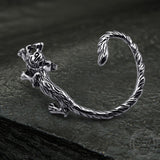 Ferocious Wolf Stainless Steel Stud Earrings