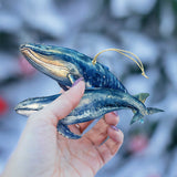 Alaskan Whale and Orca Wooden Ornaments Set of 2 by G. Debrekht - Wildlife Holiday Decor - 8091323S5