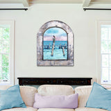 Ocean Paradise Pelican Wooden Wall Art by G. DeBrekht - Coastal Sea-Life Decor - 8491004W