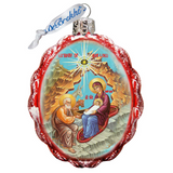 Adorno de cristal de la Natividad, decoración inspiradora de la Natividad - 772025
