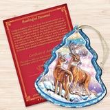 Adornos de madera con forma de reno de G. DeBrekht - Decoración navideña con temática de vida silvestre - 8176229