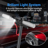 LADPED LP80 350W Foldable Electric Scooter for Adults & Teens, 8.5" Anti-skid Solid Tires, 19 Mile Range, 19MPH &3 Speed Modes, LCD Display, Puncture-Resistant, with Headlight & Taillight - Perfect for Commuting, Campus, And