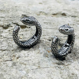 Fierce Snake Stainless Steel Ear Cuffs