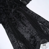 Floral Pattern Polyester Gothic Cheongsam Dress