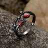Flower Shape Alloy Adjustable Gothic Ring