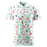 Flamingo Bird Summer Funny Golf Shirts for MenMens Hawaiian Shirts Short Sleeve Novelty Crazy Golf Shirts - Lootquake
