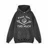 Fuck You This Much Smile Vintage Washed Hoodie