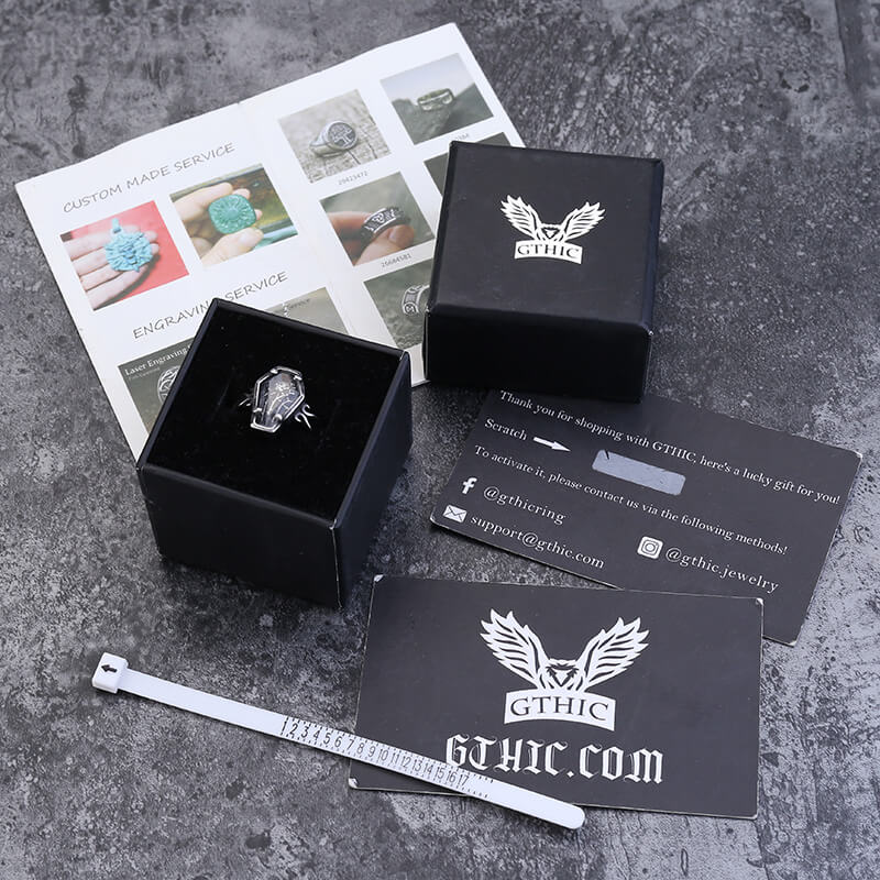 Funeral Of Rose Stainless Steel Coffin Ring