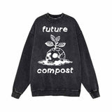 Future Compost Skull Vintage Washed Sweatshirt