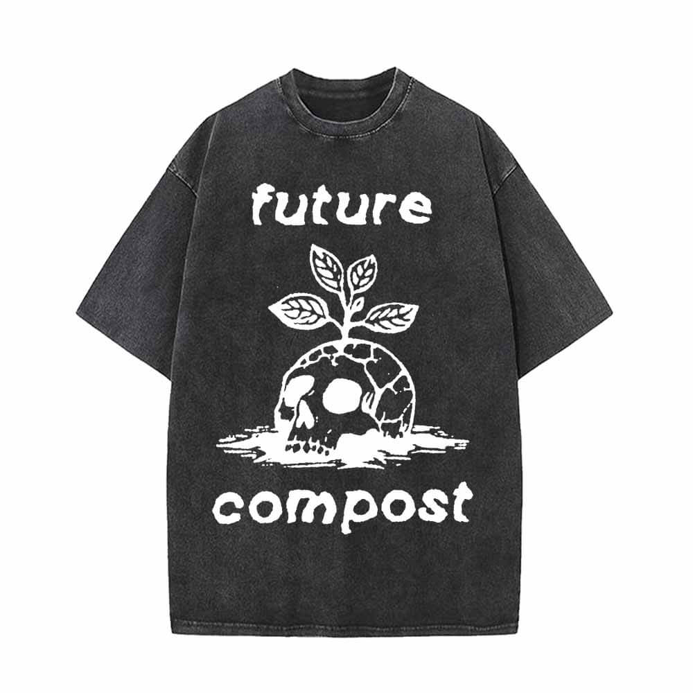 Future Compost Skull Vintage Washed T-shirt