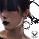 Futuristic Mechanical Titanium Steel Earrings