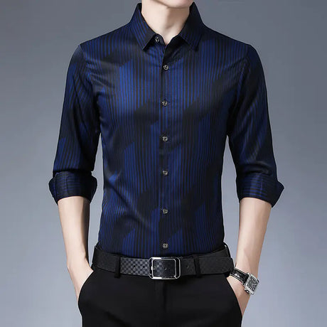 Men's Long Sleeve Thin Shirts for Middle Aged & Elderly - Lootquake