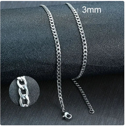 Stainless Steel Cuban Necklaces for Men Women - Lootquake