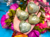 Garnierite Hearts, Green Moonstone, Ethically Sourced Crystals
