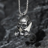 Gas Mask Skull Stainless Steel Pendant