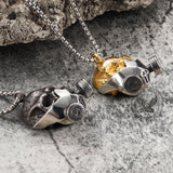 Gas Mask Skull Stainless Steel Pendant