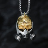 Gas Mask Skull Stainless Steel Pendant
