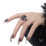 Geometric Alloy Open Gothic Ring