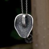 Ghost Head Stainless Steel Skull Pendant