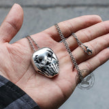 Ghost Head Stainless Steel Skull Pendant