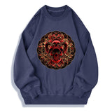 Goat Satan Cotton Skull Sweatshirt