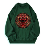 Goat Satan Cotton Skull Sweatshirt